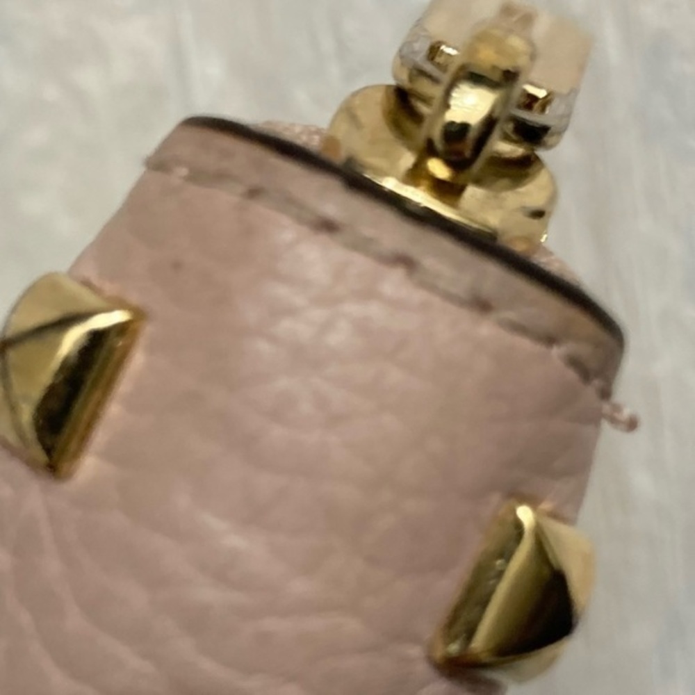 Michael kors pink leather gold studded zipper clutch accordion wallet - Picture 6 of 15